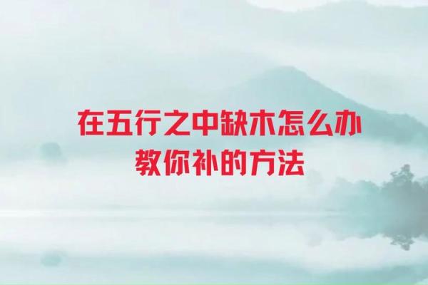 缺木五行怎么办？教你几个简单有效的补救方法