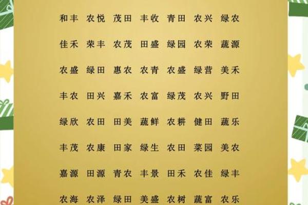 打造独具特色的农产品公司品牌名称建议