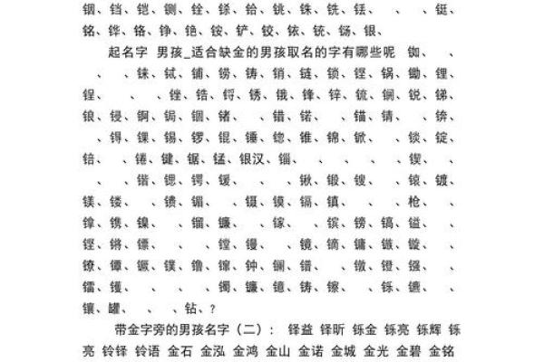 如何为男孩起一个有寓意的金字名字