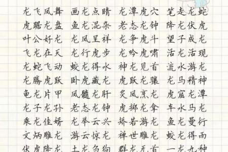 龙字在名字中的象征意义与文化