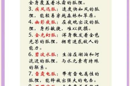 狐狸名字的选择与性格特点的关联