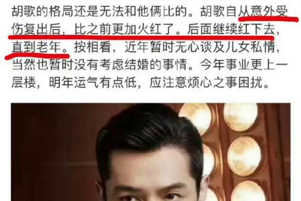 胡歌八字揭秘:如何塑造了他的独特魅力 胡歌八字揭秘:如何塑造了他的独特魅力