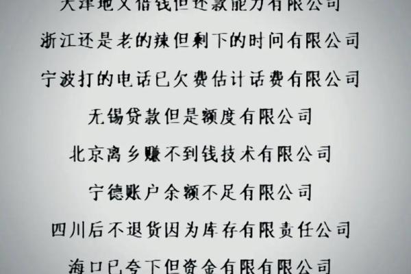 贷款代办公司起名创意大全精选方案