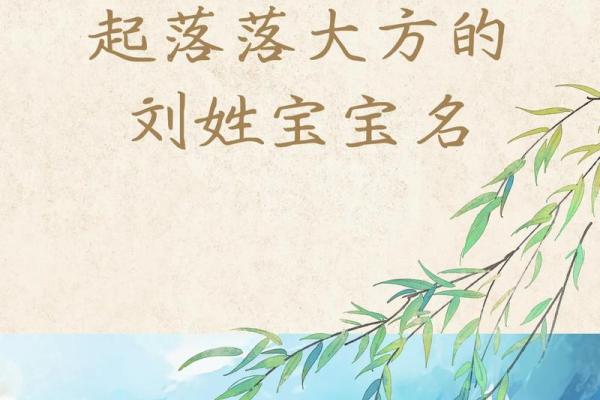 刘姓男孩女孩名字大全 刘姓男孩女孩名字大全